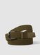 Green woven belt with metal buckle_2
