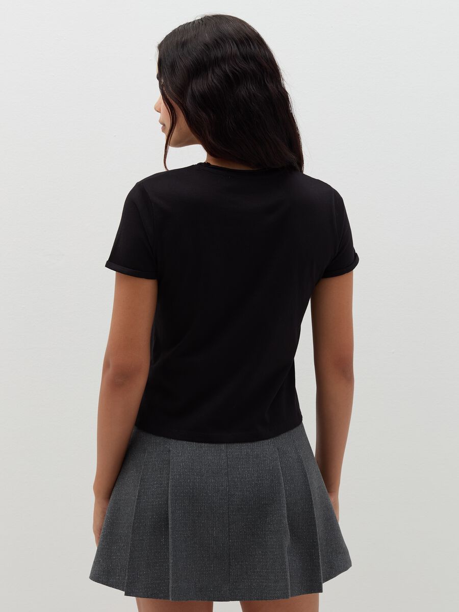 Cotton T-shirt with round neck_2