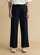 Blue denim jogger trousers in pure cotton, relaxed fit_1