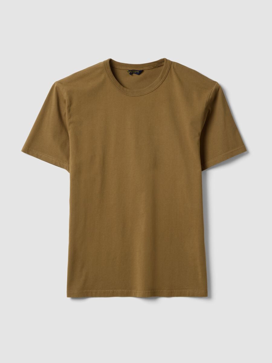 Brown pure cotton relaxed-fit T-shirt_4