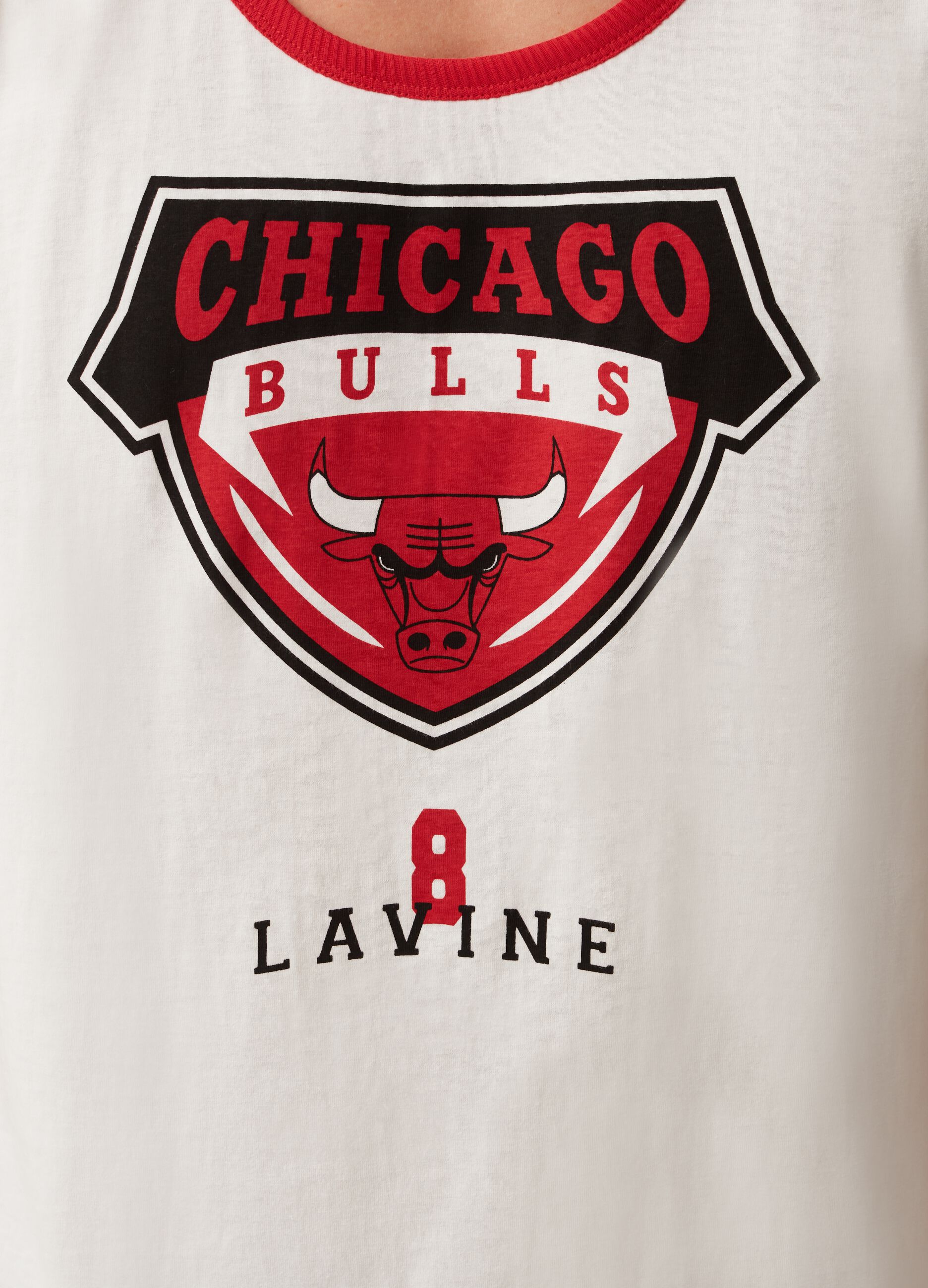 Camiseta de tirantes de algodón estampado NBA Chicago Bulls
