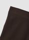 Leggings marroni flare in cotone elasticizzato_1