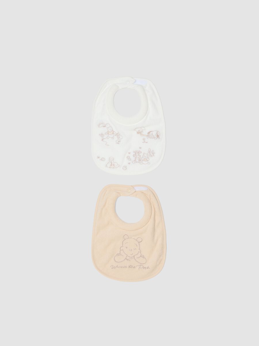 Pack de 2 baberos para beb&eacute; de algod&oacute;n puro multicolor Winnie the Pooh_0