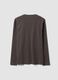 Grey long-sleeve crew-neck T-shirt in 100% organic cotton_2