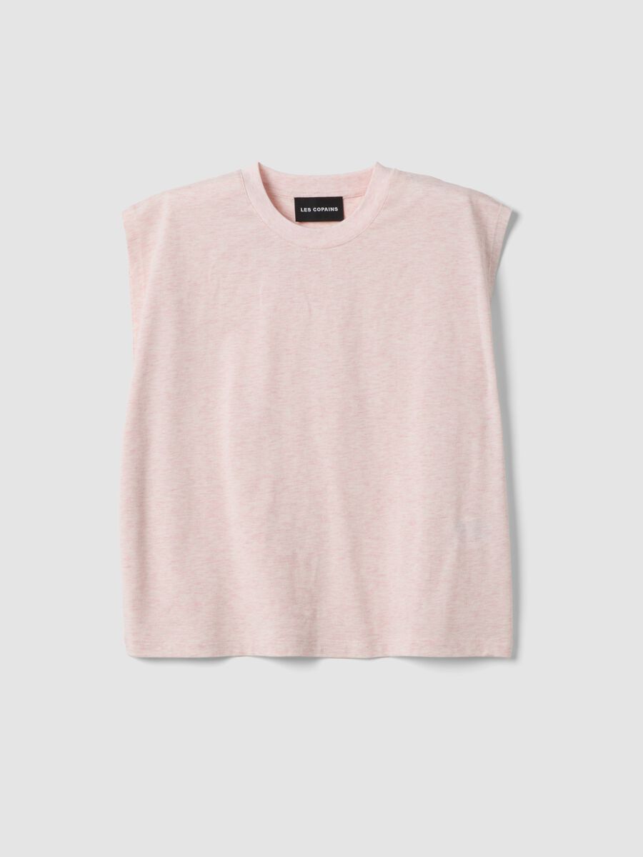 Rosa T-Shirt mit kurzen &Auml;rmeln aus Lyocell-Baumwollmix_4