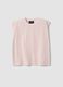 Rosa T-Shirt mit kurzen &Auml;rmeln aus Lyocell-Baumwollmix_4