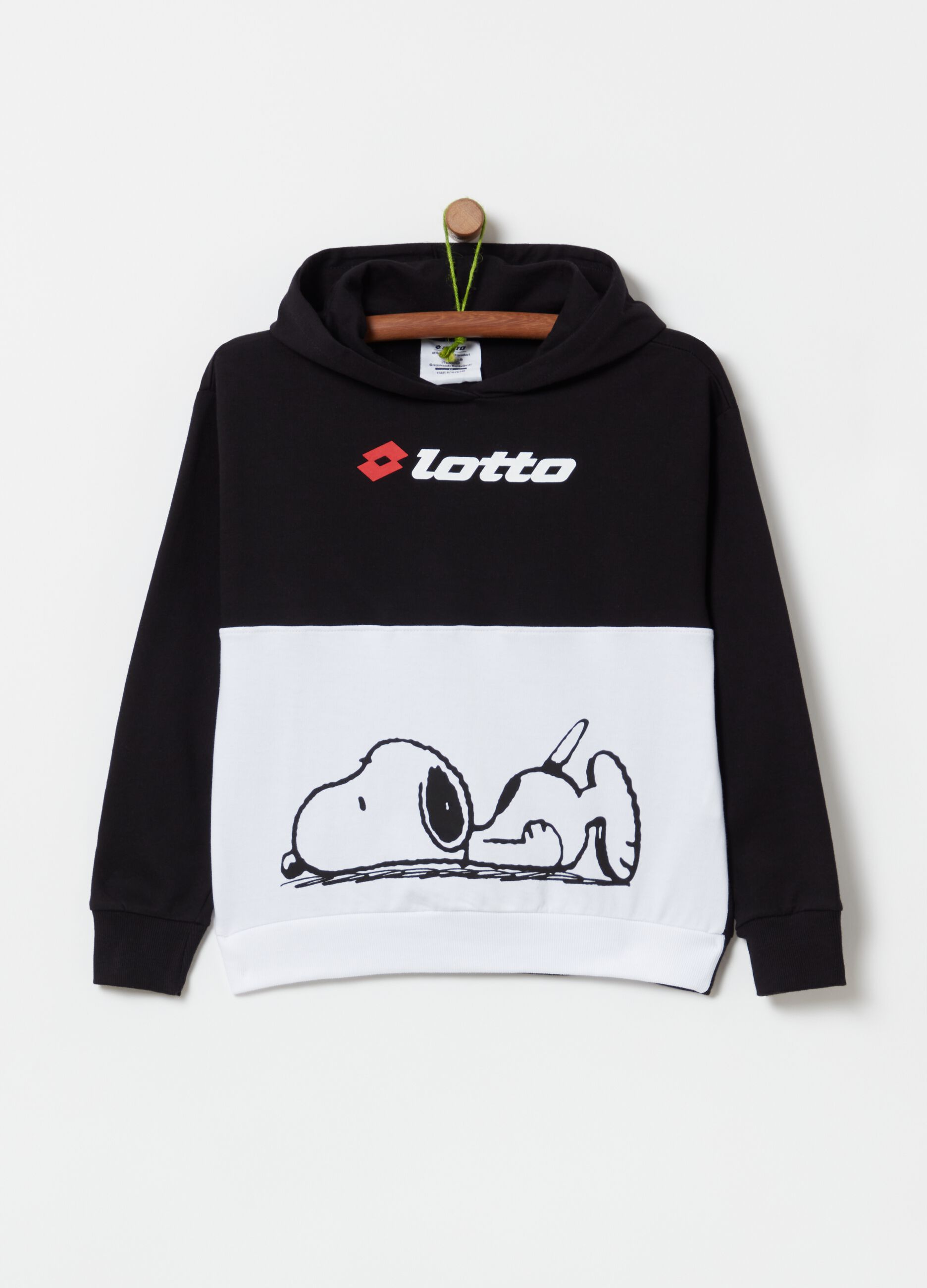 Sweatshirt with Lotto and Peanuts Snoopy print