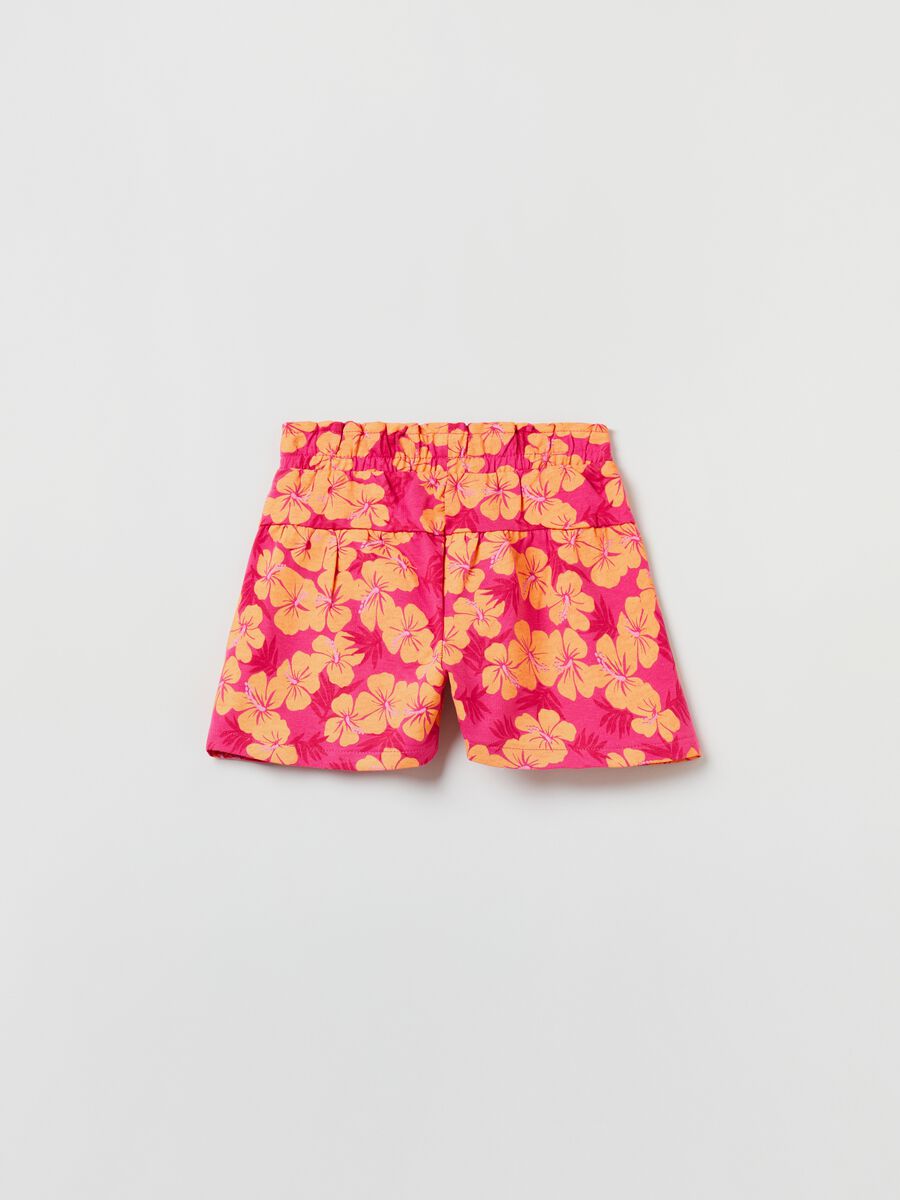 Shorts in cotton with print_1