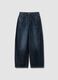 Blaue Balloon-Fit-Jeans aus reiner Baumwolle_4