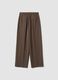 Cal&ccedil;as formais castanhas em viscose el&aacute;stica, regular fit_6