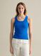 Royal blue ribbed tank top_1