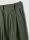 Green stretch cotton shorts_5