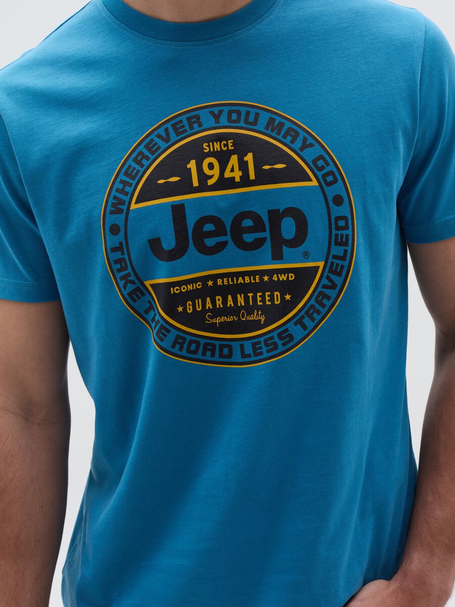 T-shirt with Jeep print and round neck_1