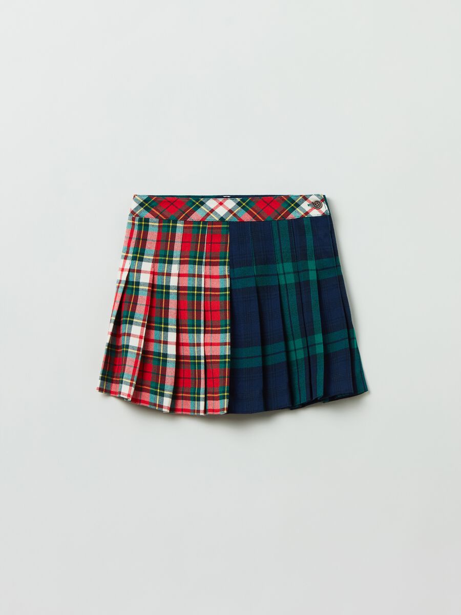 Pleated tartan miniskirt_3