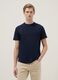 Regular fit blue pure cotton T-shirt_2
