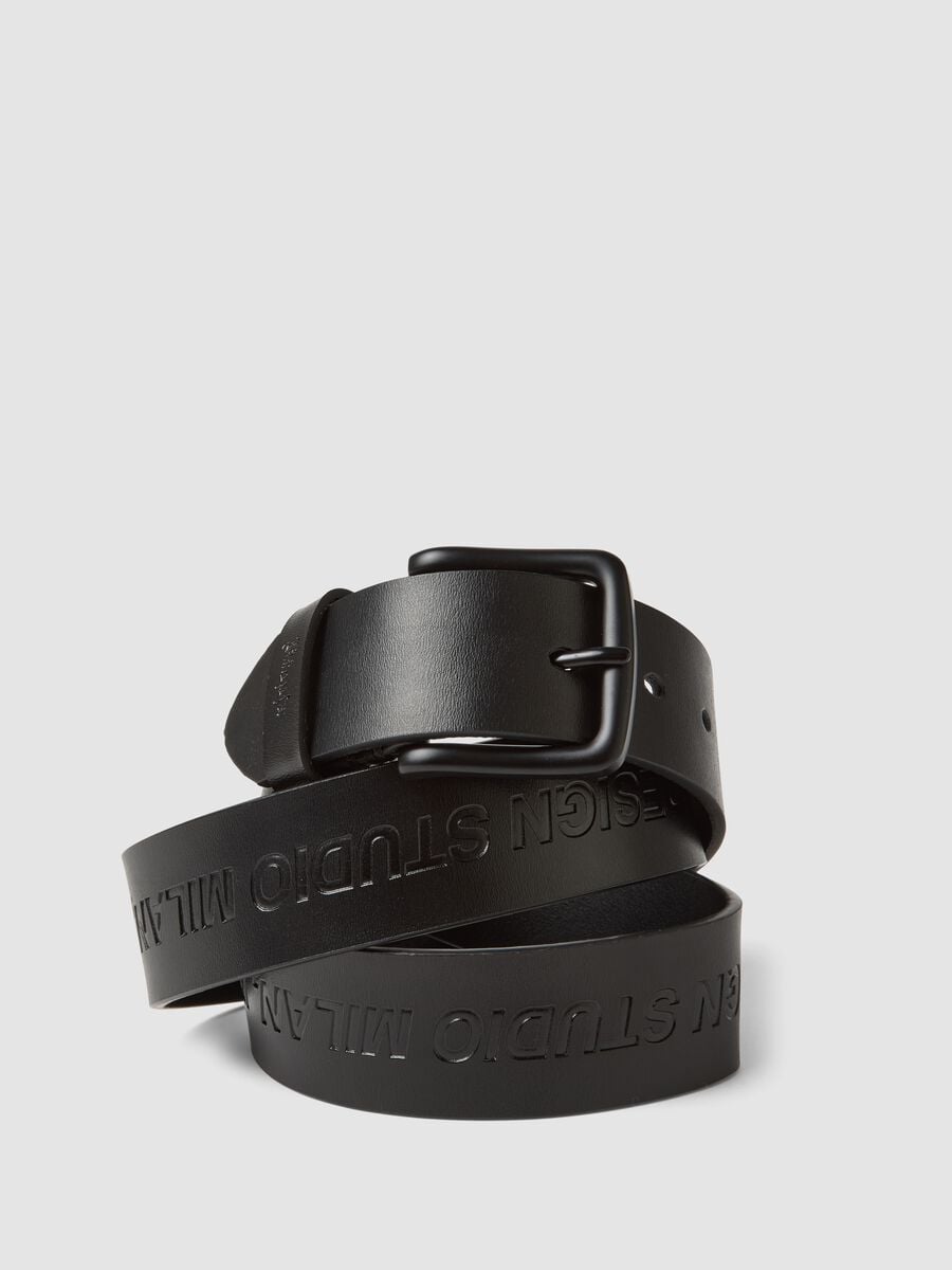100% Genuine Leather Belt &ndash; Black_0