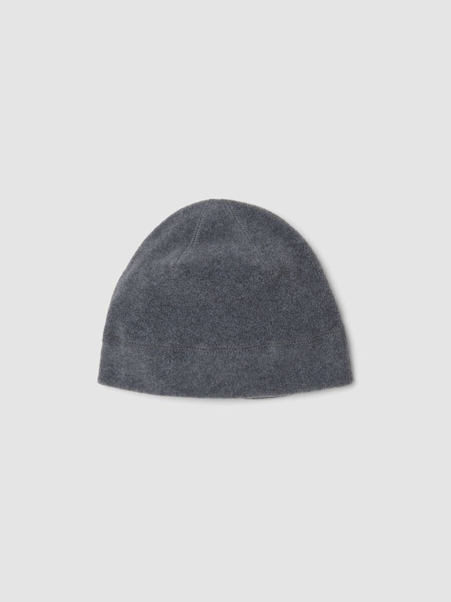 Gorro beanie cinzento em polar_0