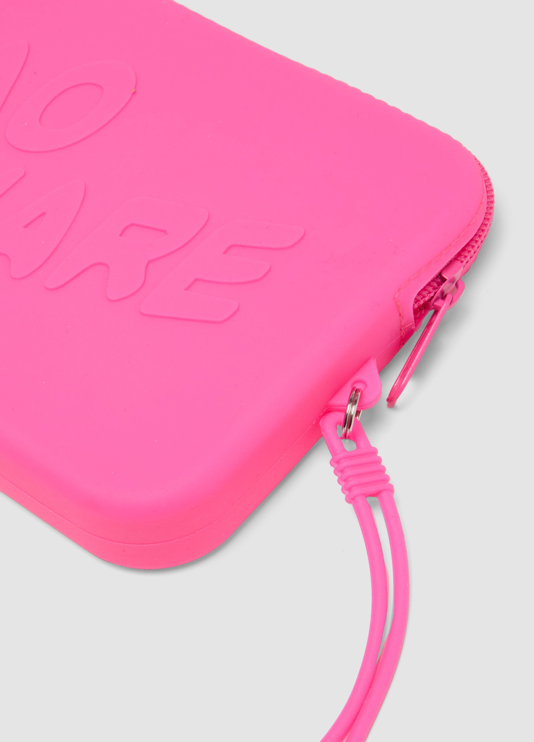 Pink wristlet pouch