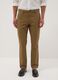 Brown slim-fit stretch-cotton chino trousers_1