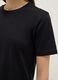 Schwarzes T-Shirt aus reiner Baumwolle, Regular Fit_3