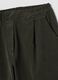 Gr&uuml;ne Regular-Fit-Hose aus geripptem Stretch-Baumwollstoff_1