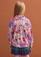 Camicia rosa in pura viscosa con fantasia e colletto classico per bambina_2