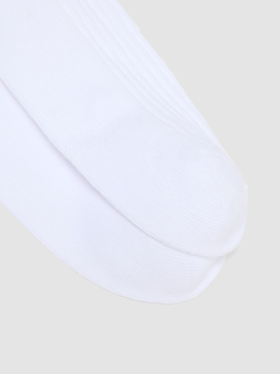 2-pack of white organic cotton socks with stripes_1
