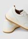 Wei&szlig;e Sneaker aus echtem Leder mit Kontrastsohle_2