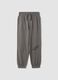 Pantaloni jogger grigi in puro cotone_0