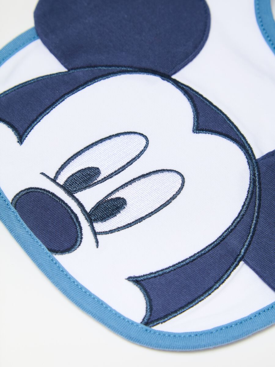 Cotton bib with Mickey Mouse embroidery_1