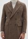 Brown Check Long Coat Regular Fit_3