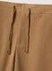 Brown wide-leg joggers in stretch fabric_1