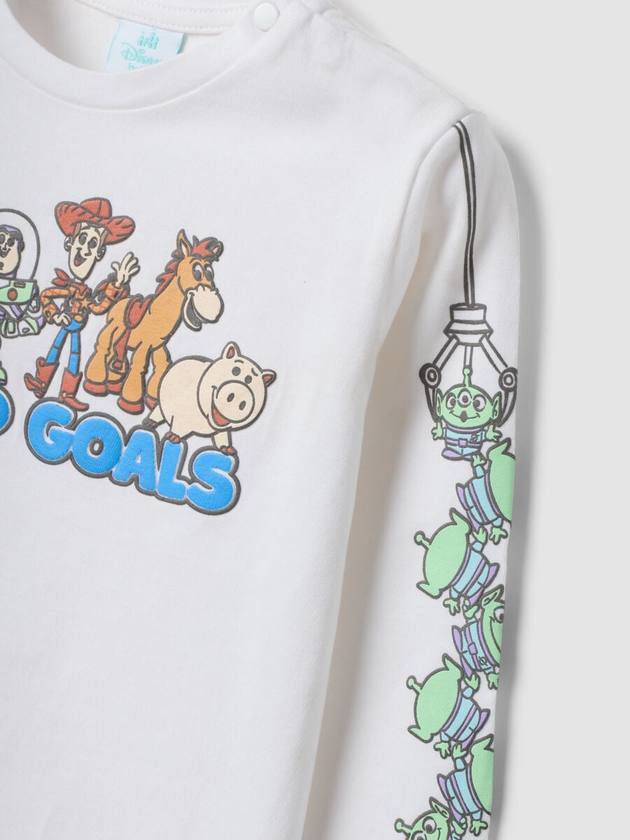 Maglia bianca a maniche lunghe in puro cotone a tema Toy Story per bimbo_2