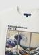 White pure cotton regular fit T-shirt with Hokusai wave_5