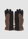 Brown stretch-fabric ski gloves with teddy-effect lining ALTAVIA WITH DEBORAH COMPAGNONI_2