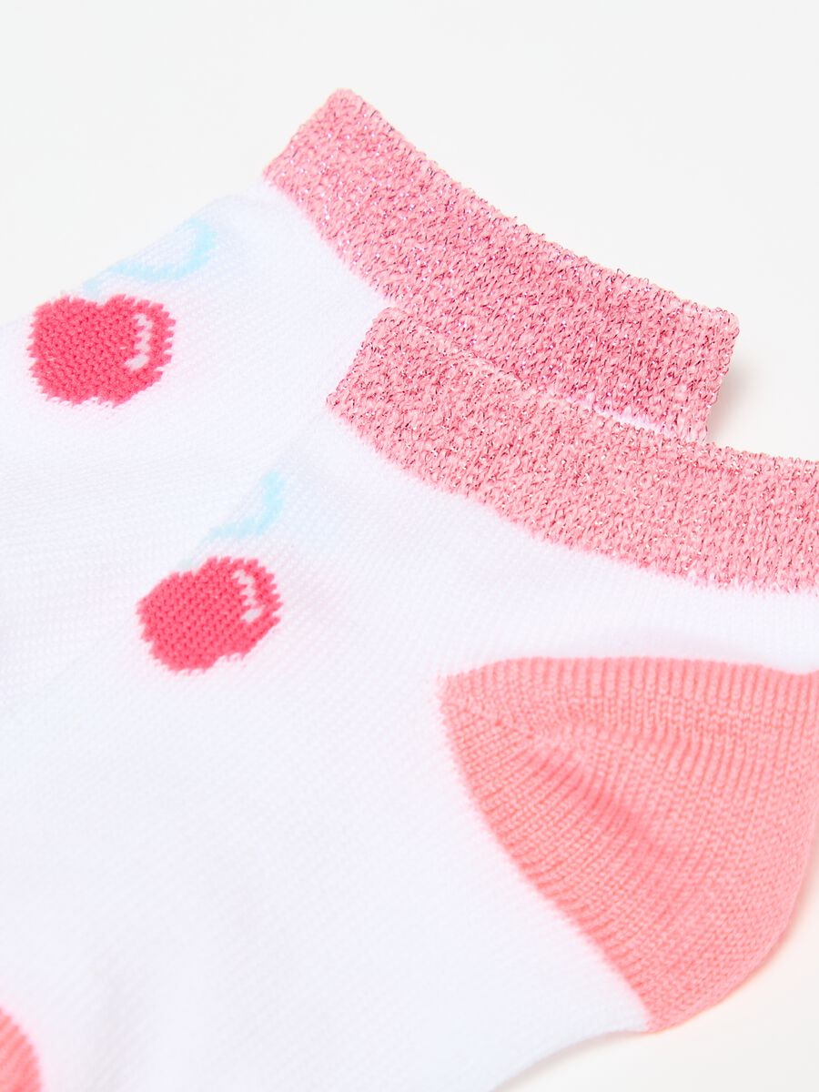 Two-pack short socks with striped pattern_1