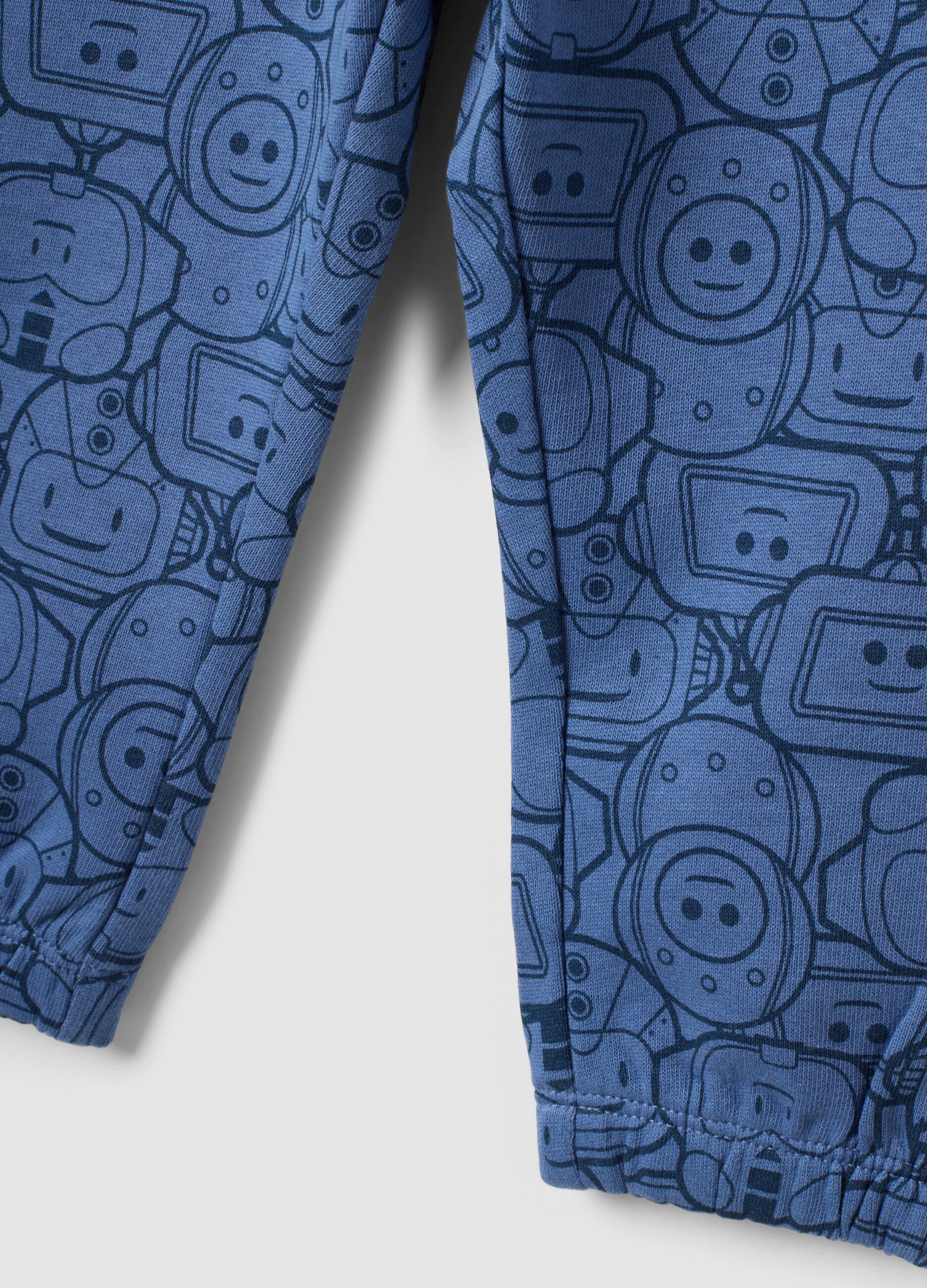 2-pack of blue pure cotton joggers