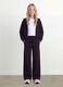 Girls&rsquo; black culotte trousers in pure organic cotton_0