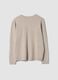 Sand viscose-blend top with appliqu&eacute; flower, regular fit_6