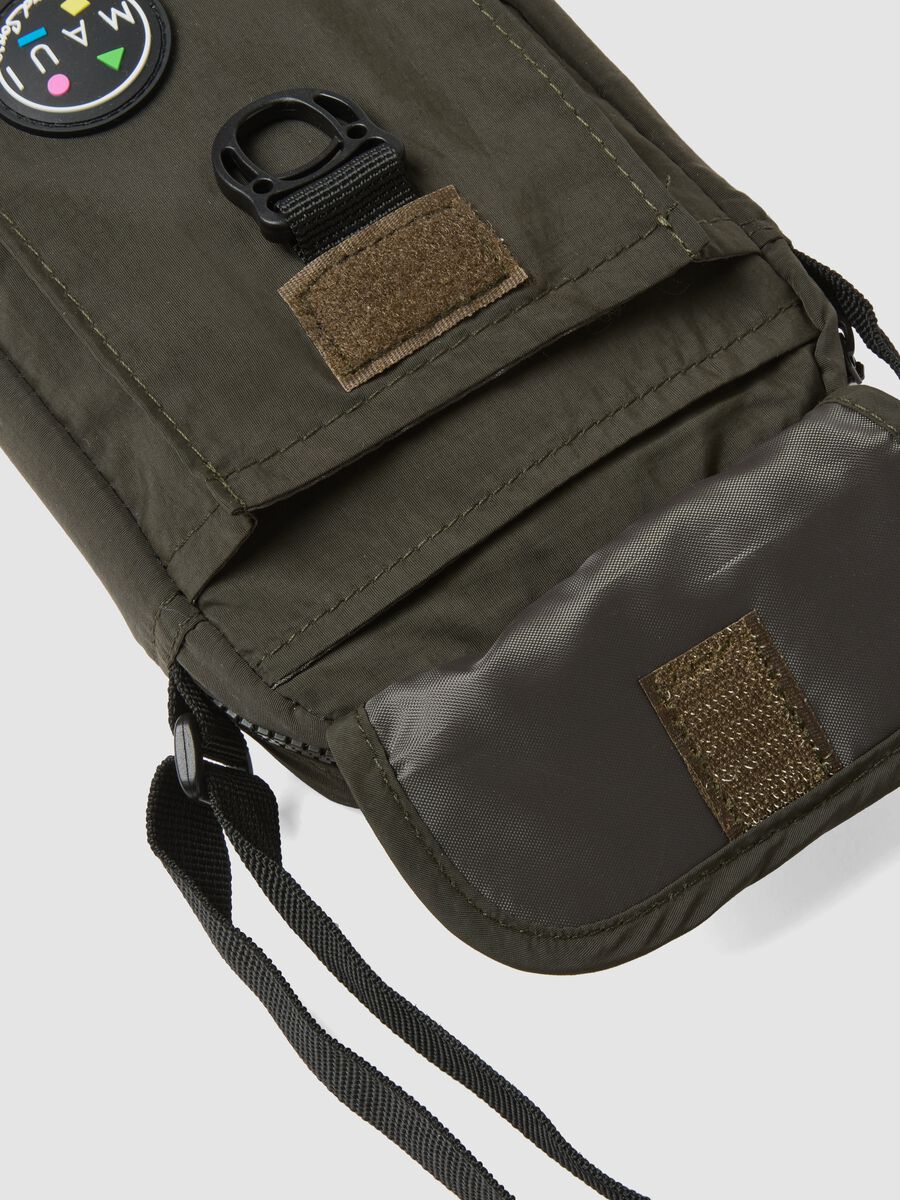 Gr&uuml;ne Umh&auml;ngetasche mit Reissverschluss und verstellbarem Schulterriemen_2