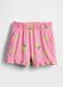 Pink Shorts with Lemon Print_0
