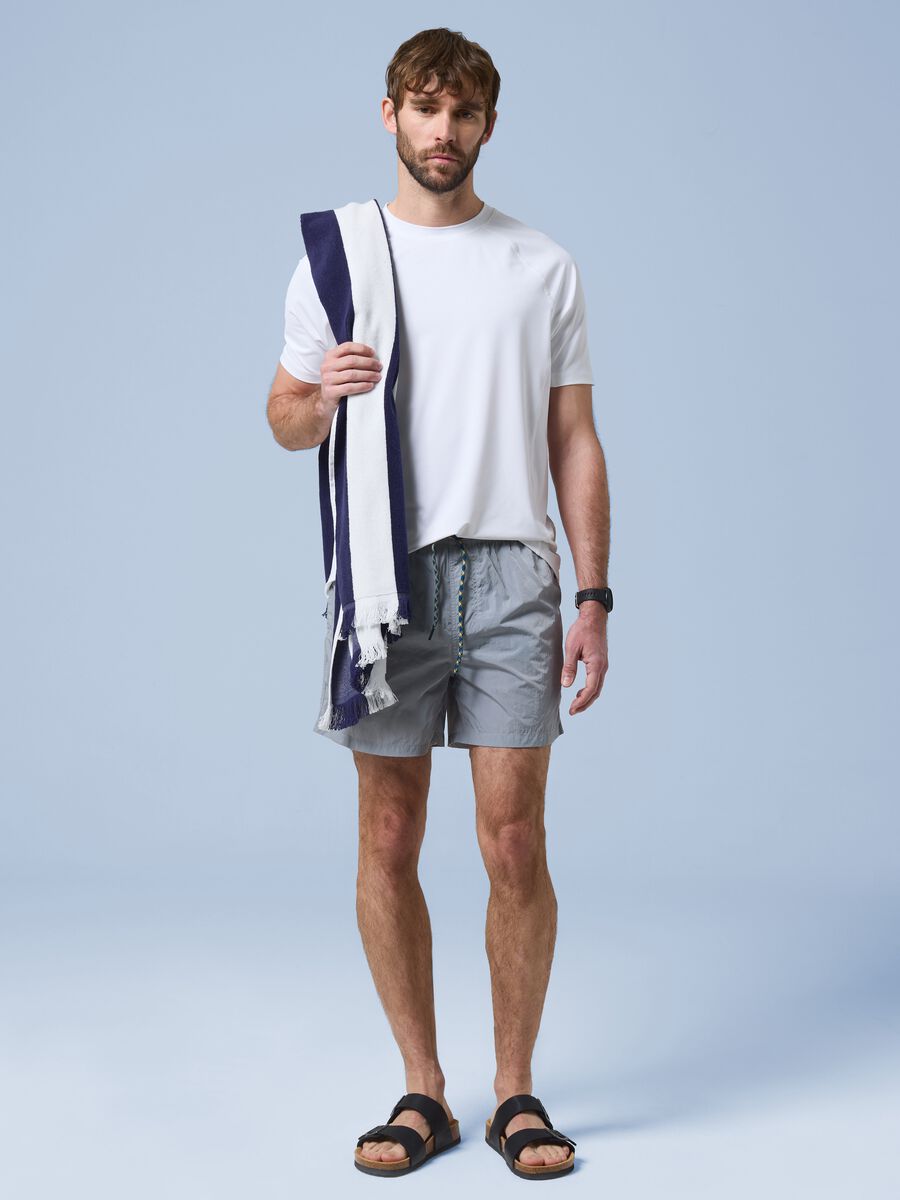 ALTAVIA SAILNG grey boxer swim shorts with elasticated waistband_0