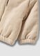 Beige Steppjacke mit Kapuze und Rei&szlig;verschluss_3