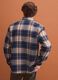 Blue wool-blend checked shacket with an oversized fit_3
