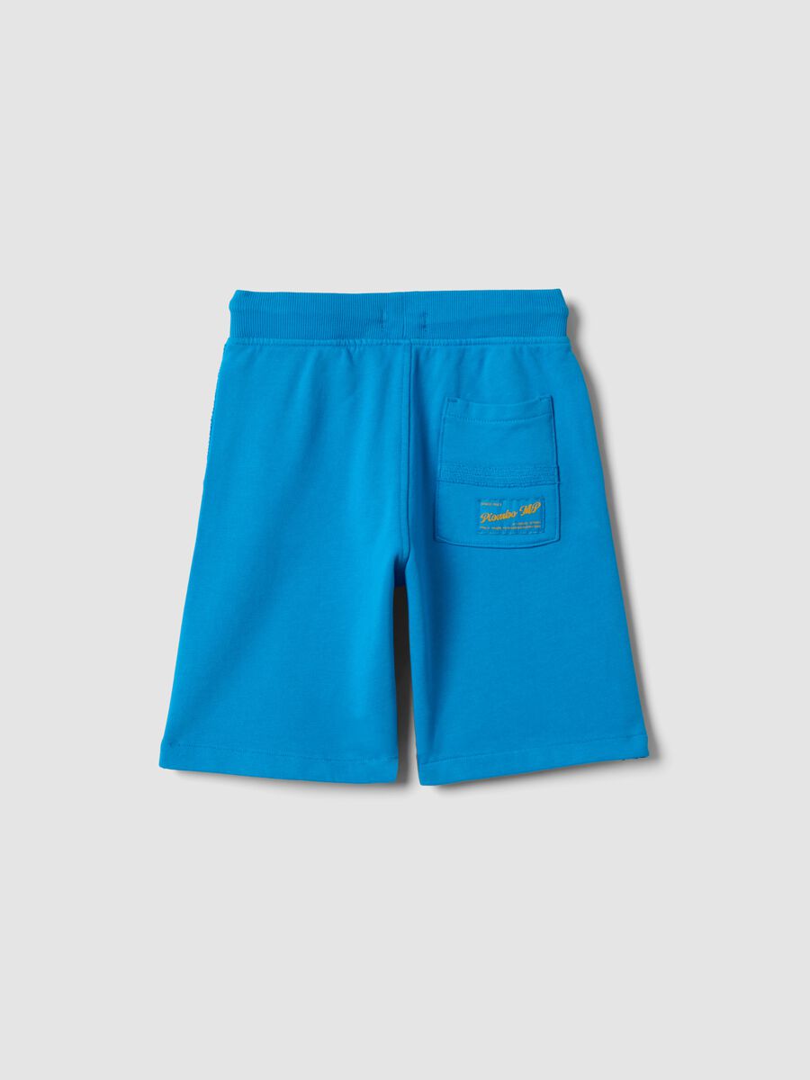Children's pure cotton blue baggy shorts_1