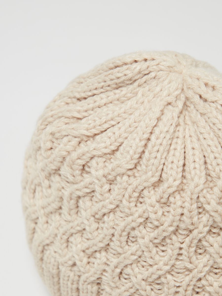 Cable knit beanie_2