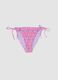Pink tie-side bikini bottoms in stretch fabric_4
