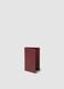 Red genuine leather wallet_0