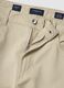 Beige pure cotton five-pocket trousers_6