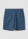 Blue regular-fit pure cotton chino Bermuda shorts_4